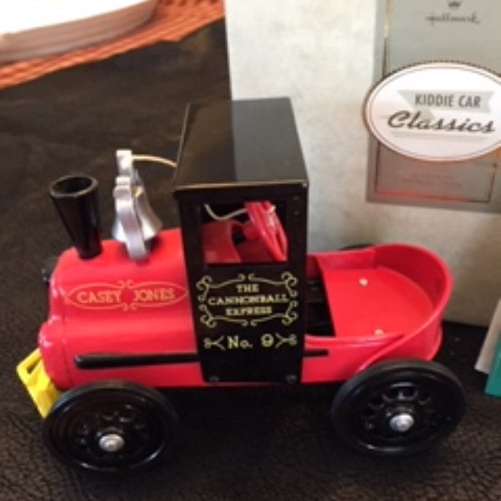 TRAIN- Hallmark-Retired- Kiddie Car Classics "Casey Jones" Locomotive